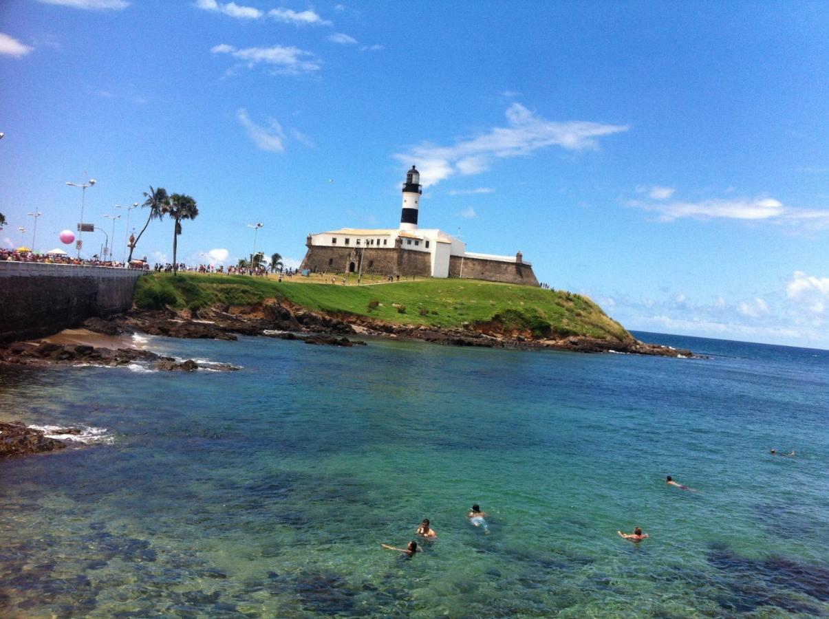 Appartamento Flat Luxo Bem Localizado No Bairro Da Barra Salvador Esterno foto
