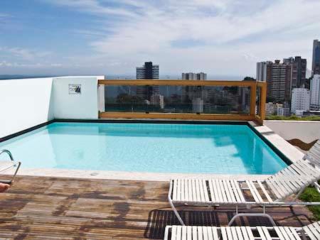 Appartamento Flat Luxo Bem Localizado No Bairro Da Barra Salvador Esterno foto