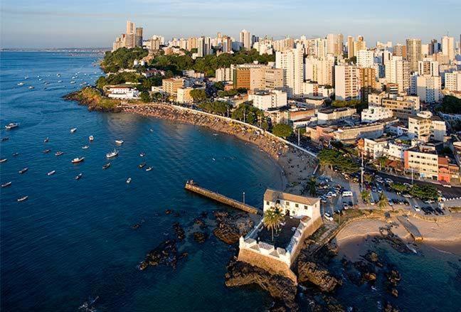 Appartamento Flat Luxo Bem Localizado No Bairro Da Barra Salvador Esterno foto